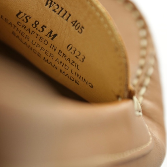 Samuel Hubbard Free Spirit Driver Tan 100% Leather Slip On Loafers Womens 8.5M - Picture 8 of 9